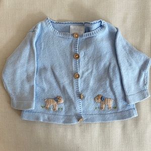 Little English cardigan. Size 18m.